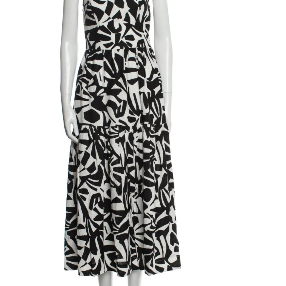 Christian Lacroix A-Line long black & white dress with tags size S